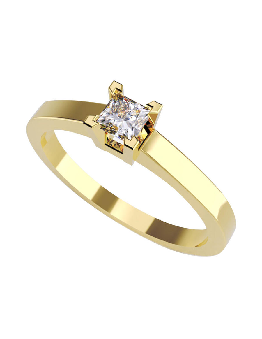 ANILLO DE ORO CON CIRCONIA