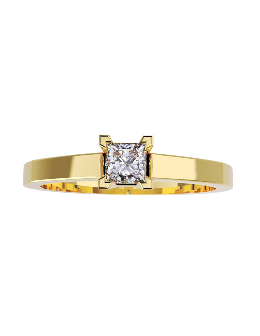 ANILLO DE ORO CON CIRCONIA