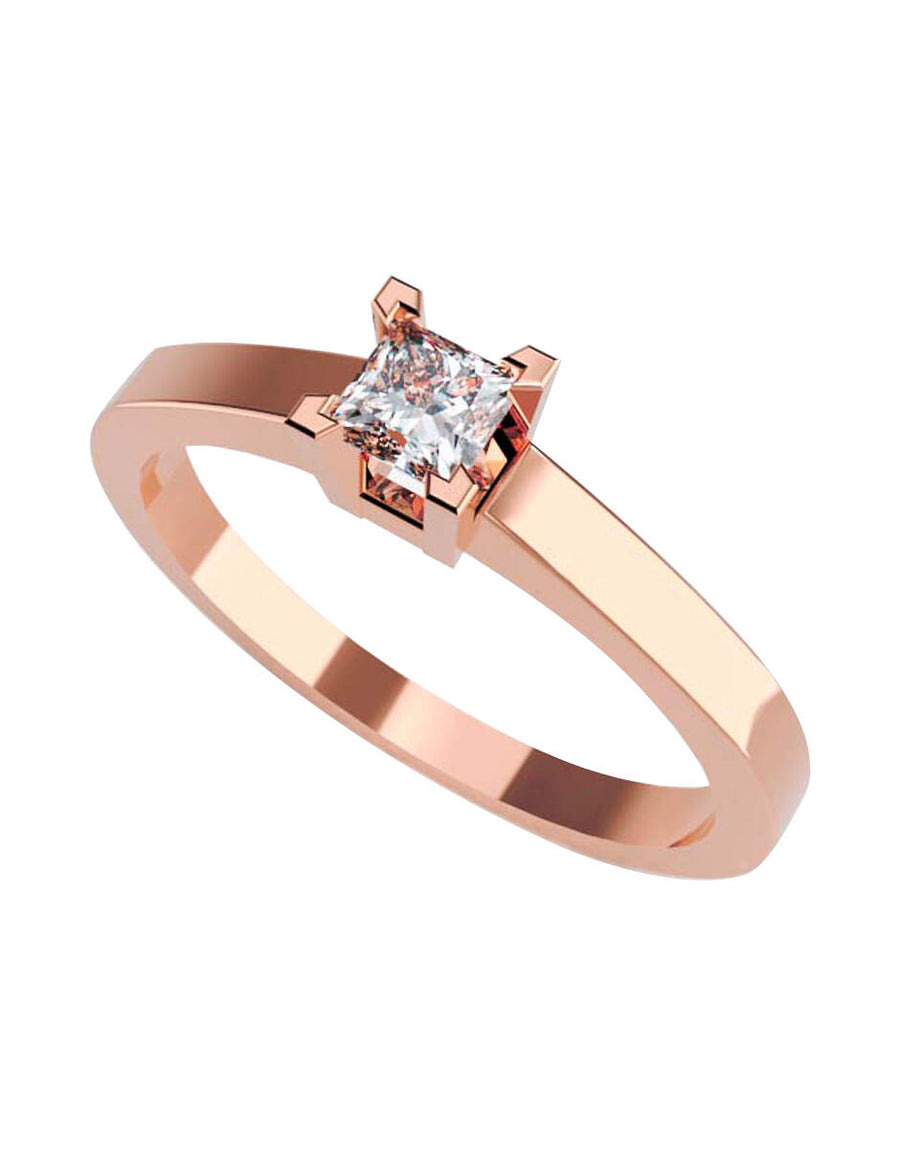 ANILLO DE ORO CON CIRCONIA