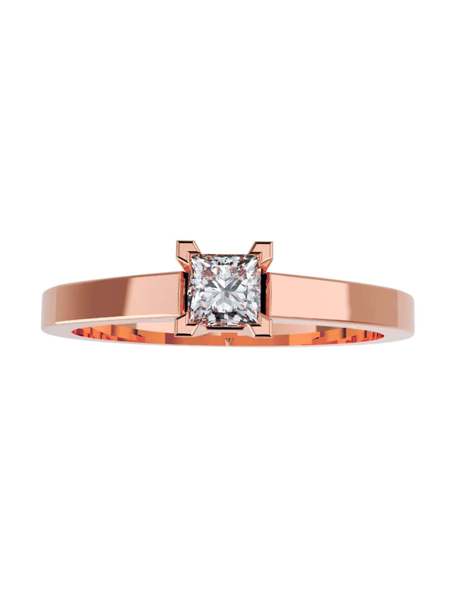 ANILLO DE ORO CON CIRCONIA