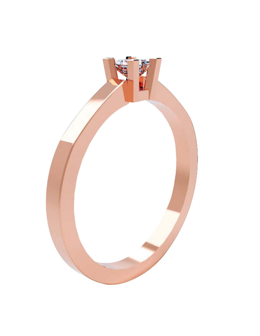 ANILLO DE ORO CON CIRCONIA
