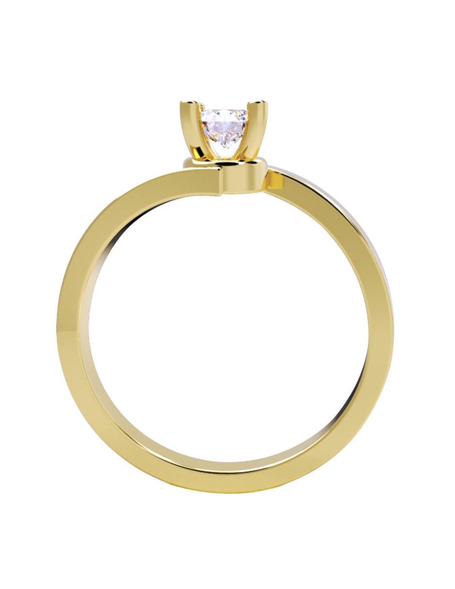 ANILLO DE ORO CON CIRCONIA
