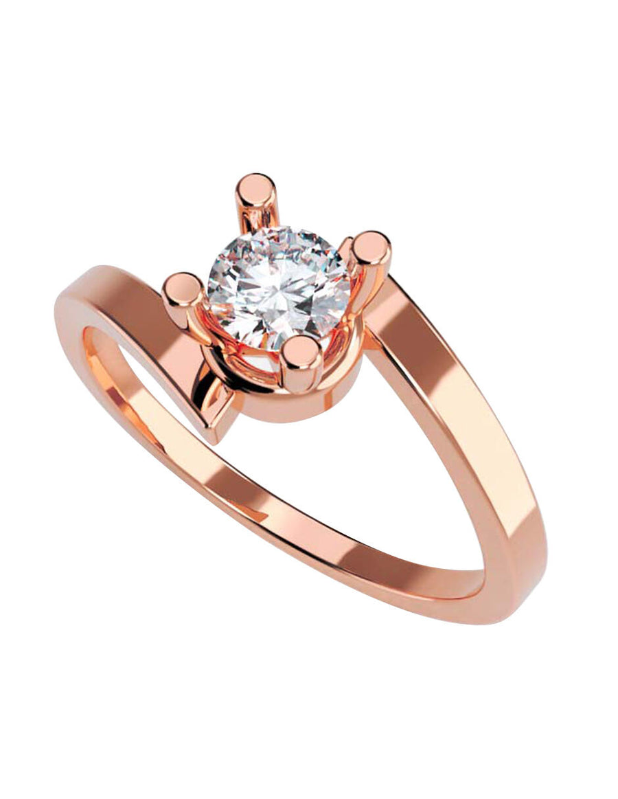 ANILLO DE ORO CON CIRCONIA