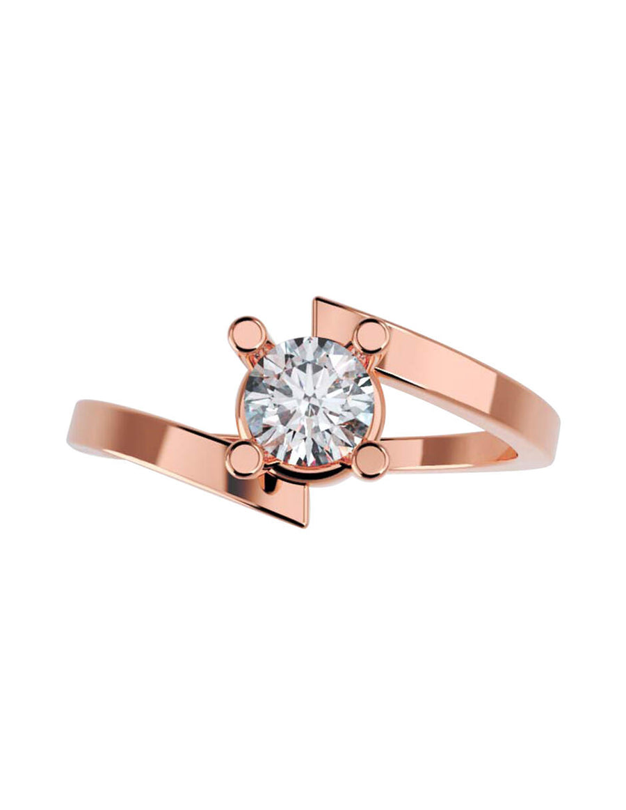 ANILLO DE ORO CON CIRCONIA