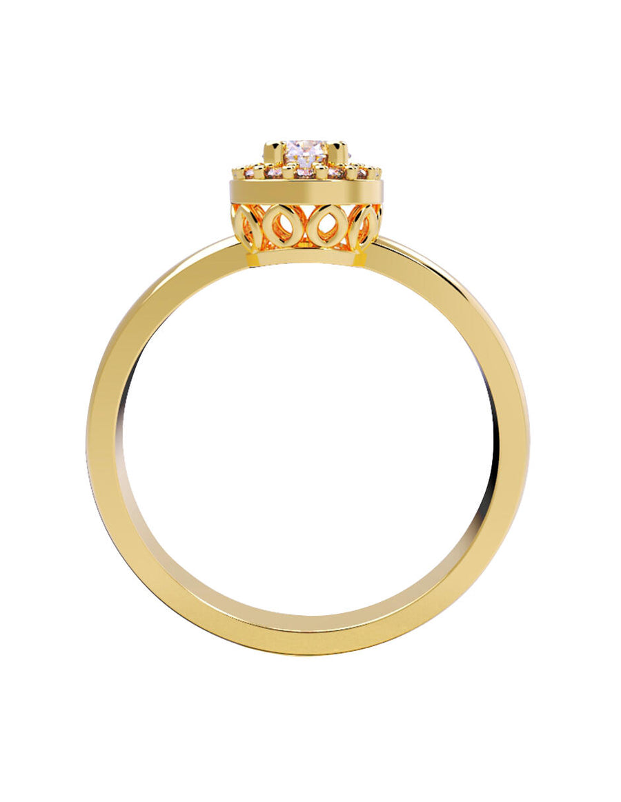 ANILLO DE ORO CON CIRCONIA