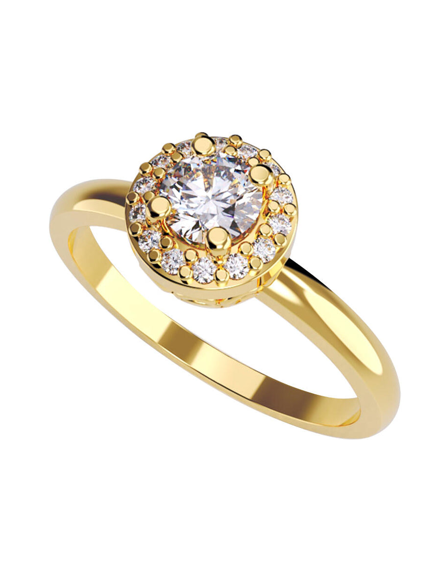 ANILLO DE ORO CON CIRCONIA