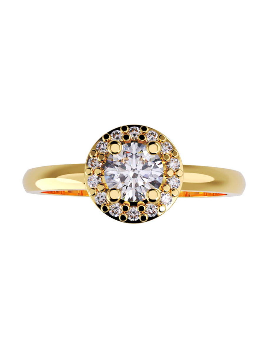 ANILLO DE ORO CON CIRCONIA