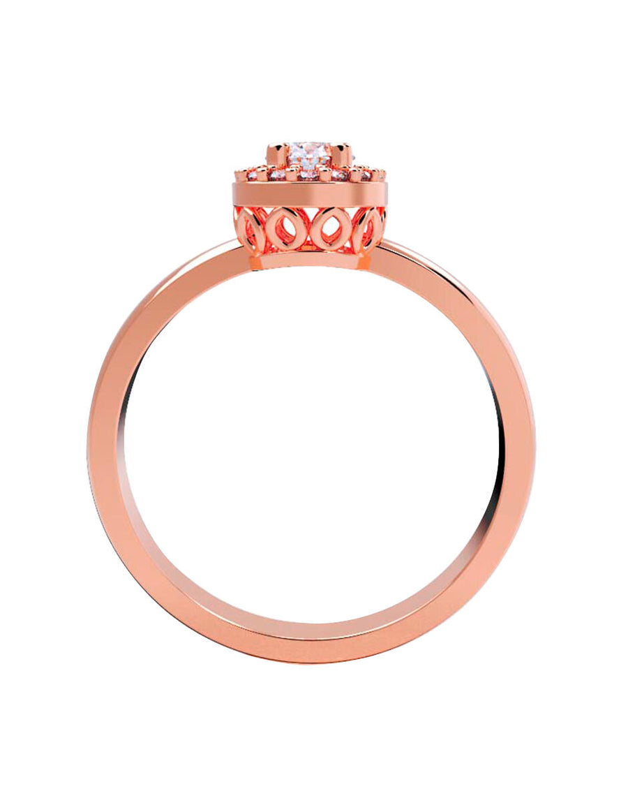 ANILLO DE ORO CON CIRCONIA