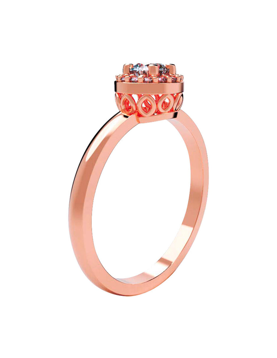 ANILLO DE ORO CON CIRCONIA