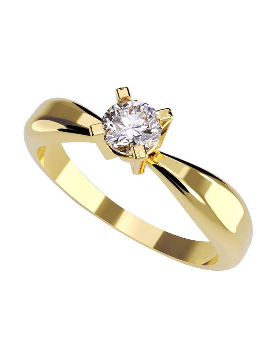 ANILLO DE ORO CON CIRCONIA