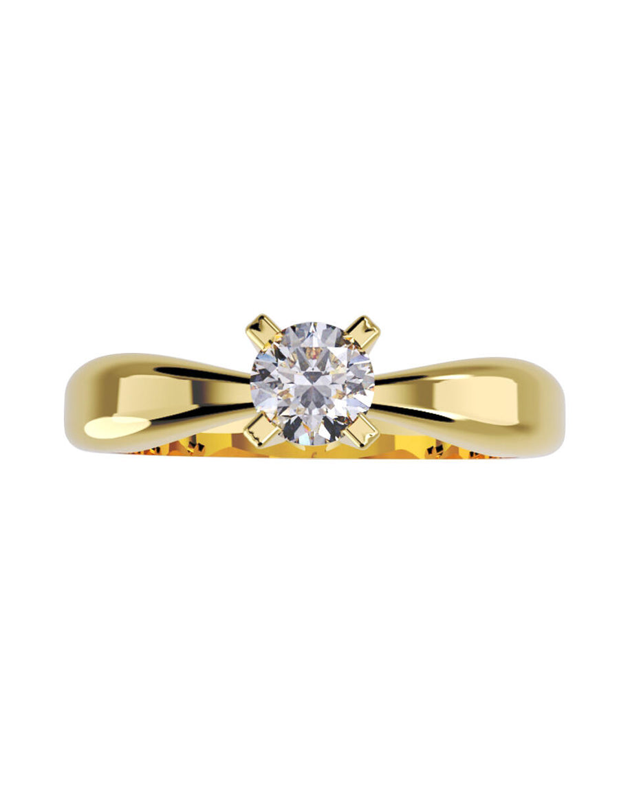 ANILLO DE ORO CON CIRCONIA