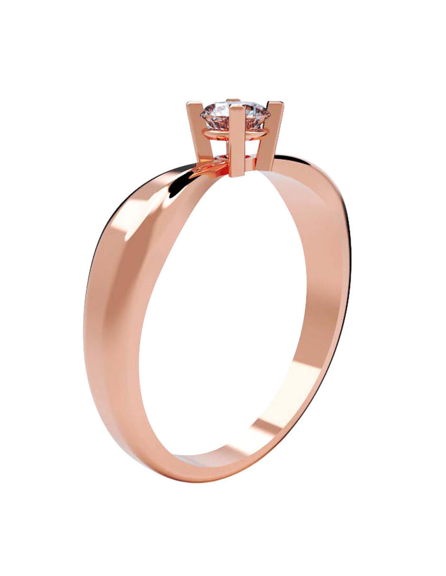 ANILLO DE ORO CON CIRCONIA