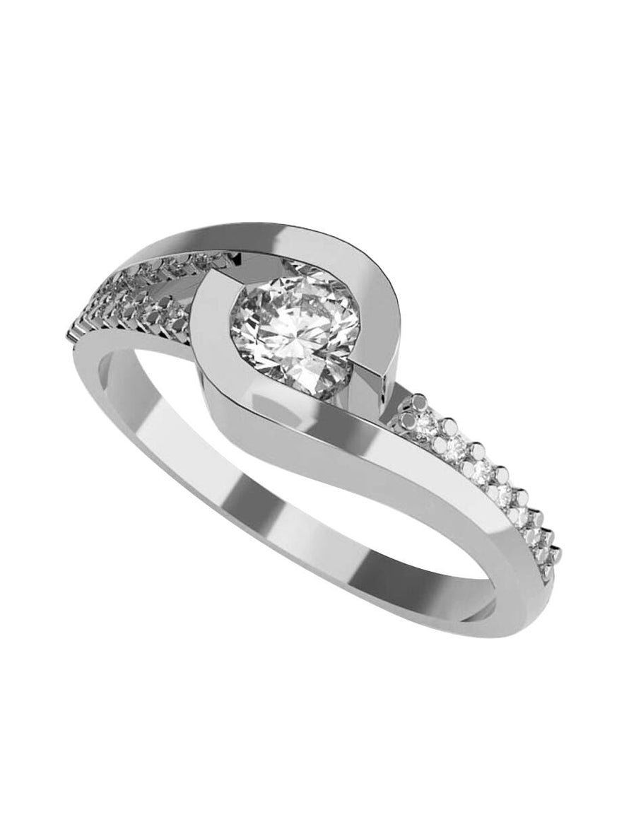 ANILLO DE ORO CON CIRCONIA