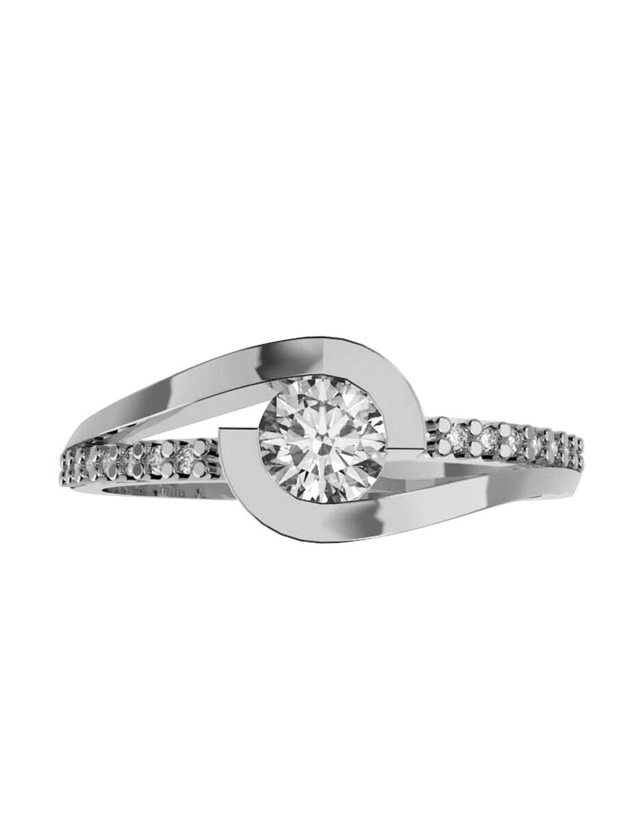 ANILLO DE ORO CON CIRCONIA