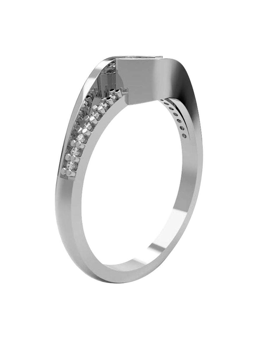 ANILLO DE ORO CON CIRCONIA