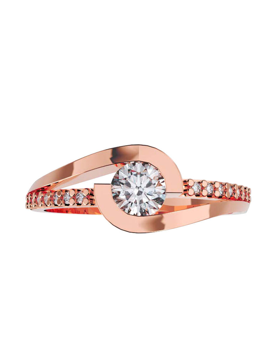 ANILLO DE ORO CON CIRCONIA