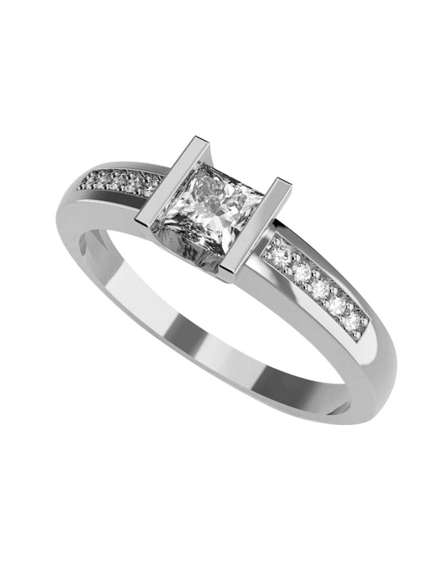 ANILLO DE ORO CON CIRCONIA