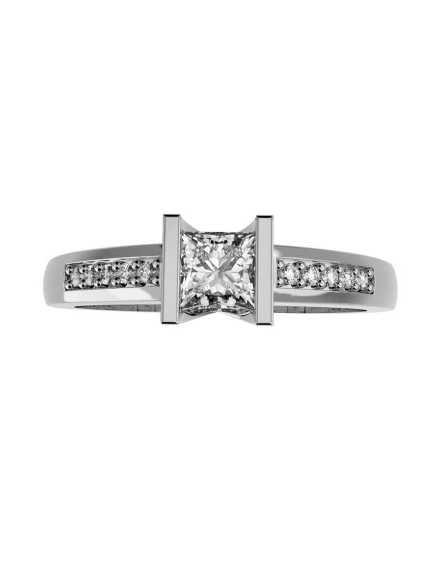 ANILLO DE ORO CON CIRCONIA