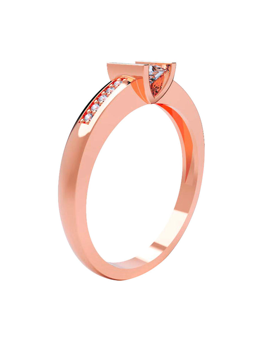 ANILLO DE ORO CON CIRCONIA