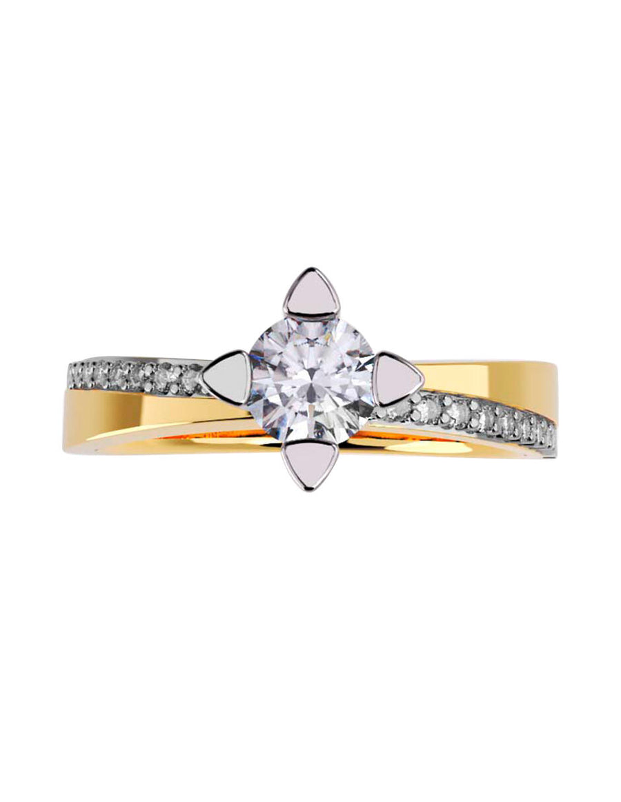 ANILLO DE ORO CON CIRCONIA