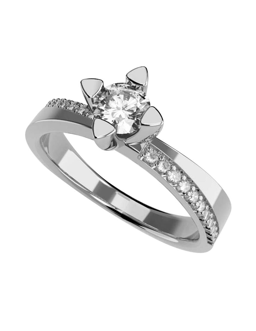 ANILLO DE ORO CON CIRCONIA