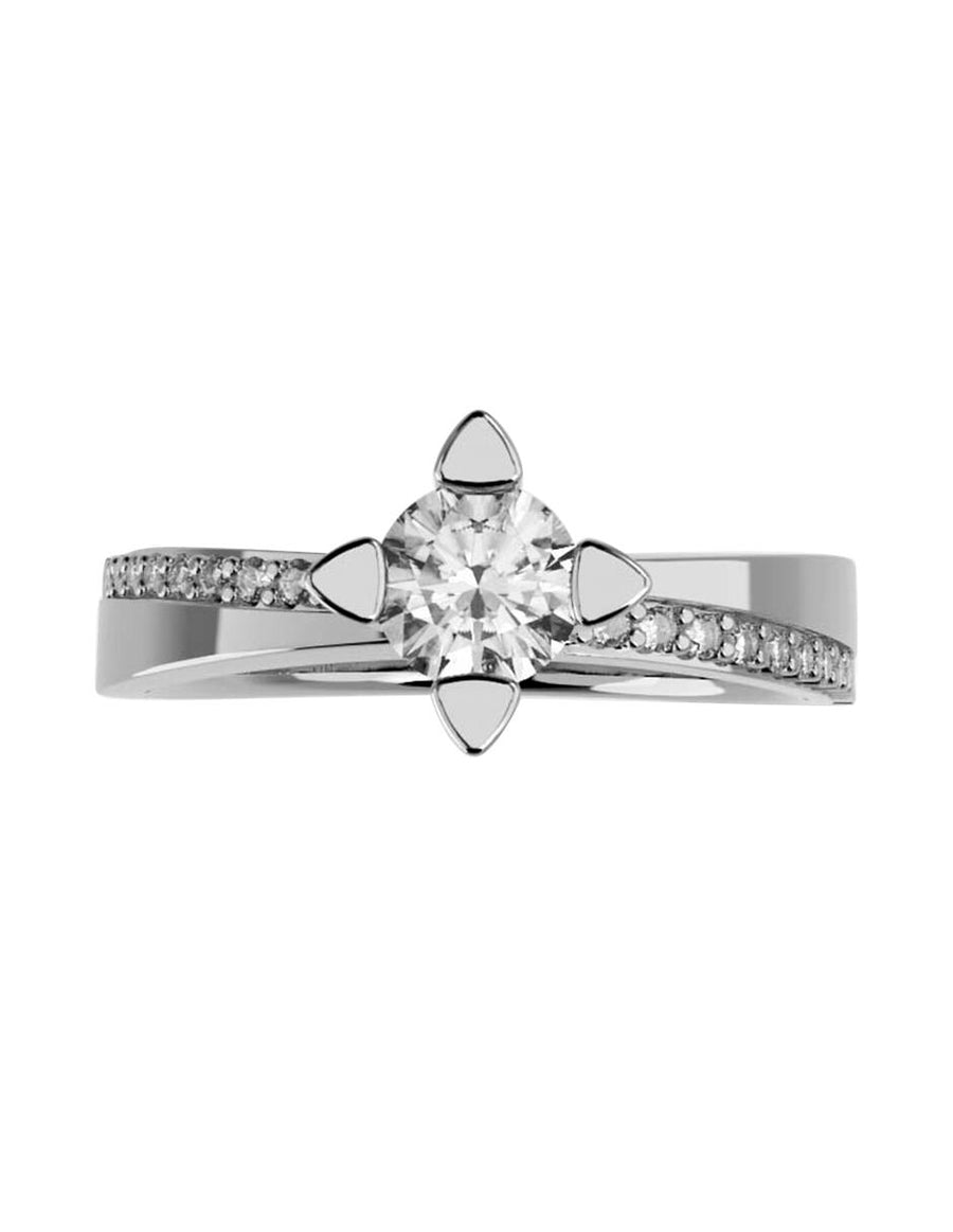 ANILLO DE ORO CON CIRCONIA