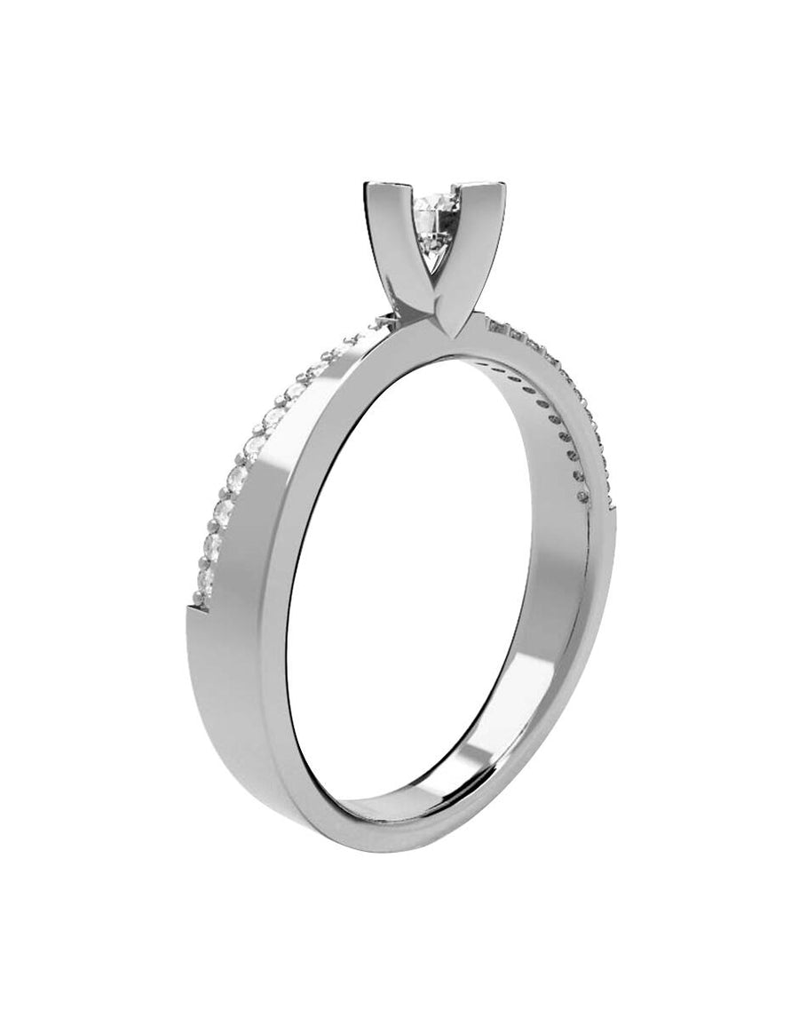ANILLO DE ORO CON CIRCONIA