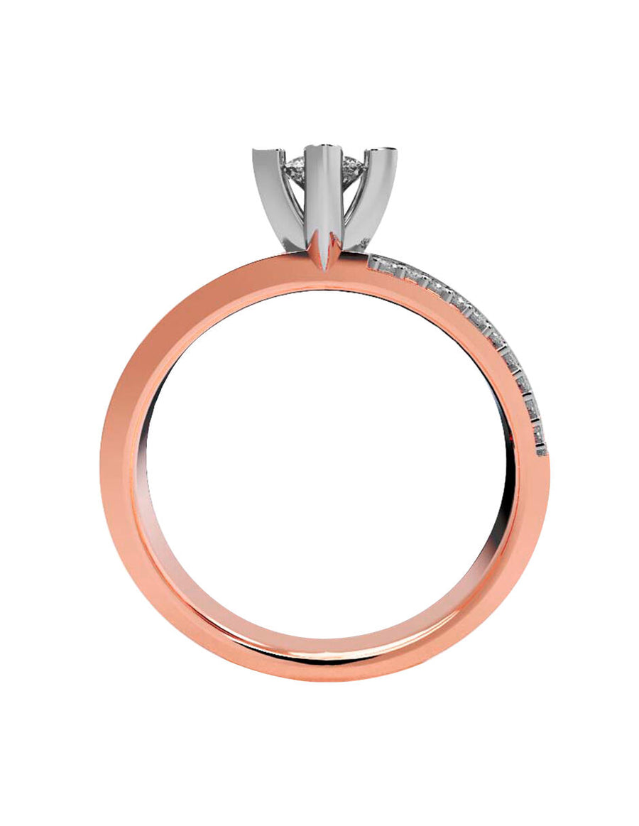 ANILLO DE ORO CON CIRCONIA