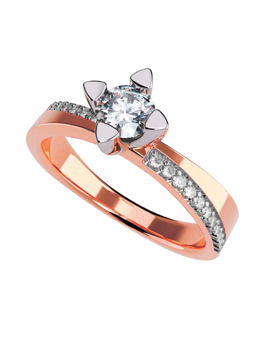 ANILLO DE ORO CON CIRCONIA
