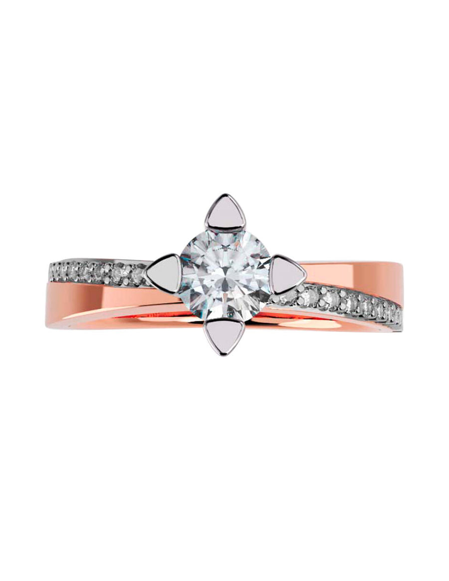 ANILLO DE ORO CON CIRCONIA