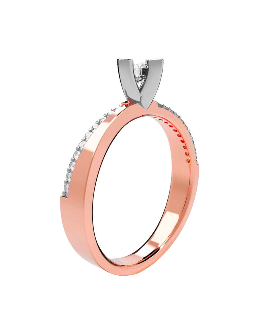ANILLO DE ORO CON CIRCONIA