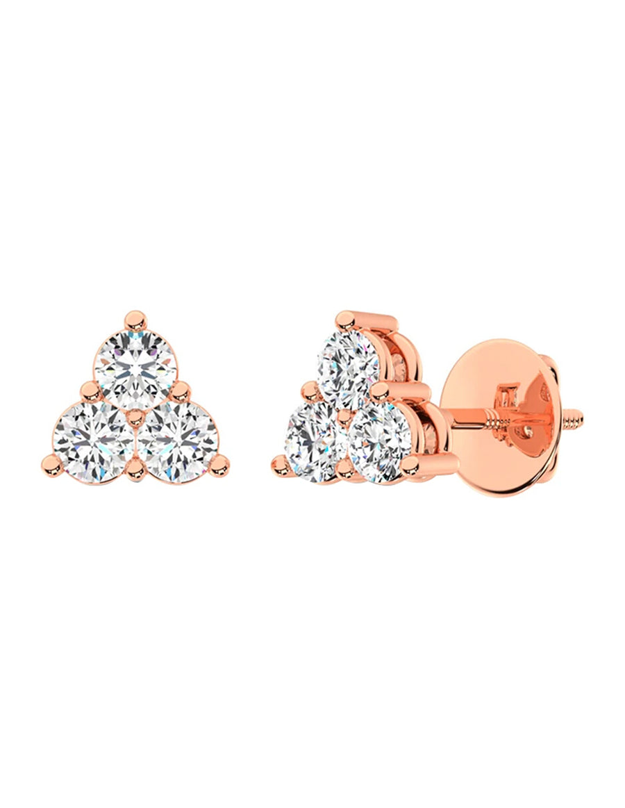 Aretes con Diamantes de Laboratorio