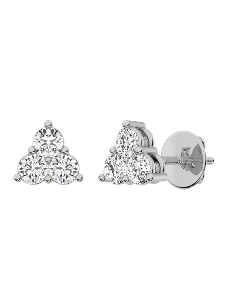 Aretes con Diamantes de Laboratorio