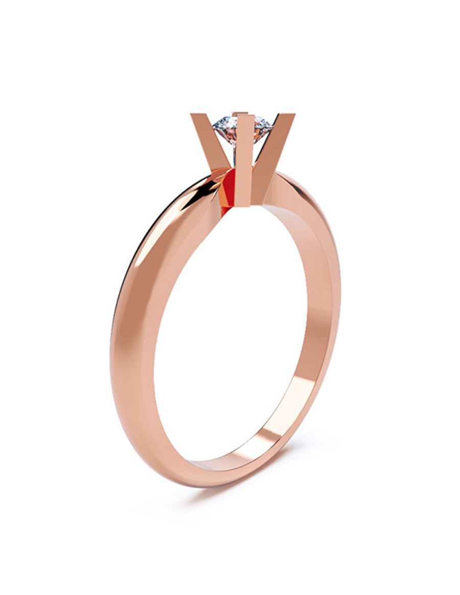 ANILLO DE ORO CON CIRCONIA