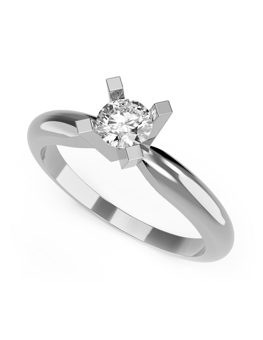 ANILLO CON DIAMANTE DE LABORATORIO ESTILO SOLITARIO