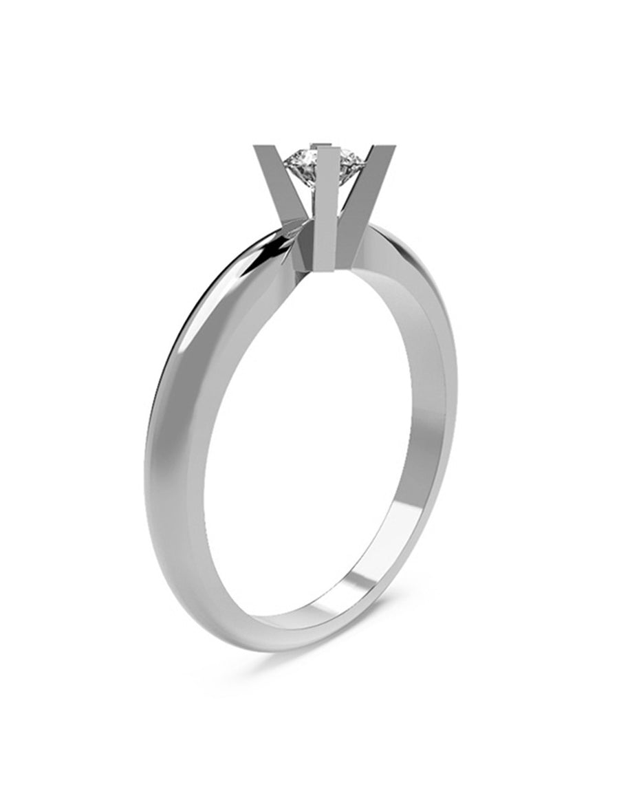 ANILLO CON DIAMANTE DE LABORATORIO ESTILO SOLITARIO