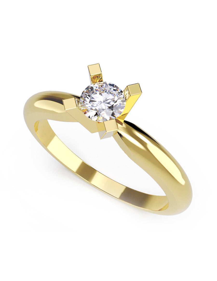 ANILLO CON DIAMANTE DE LABORATORIO ESTILO SOLITARIO