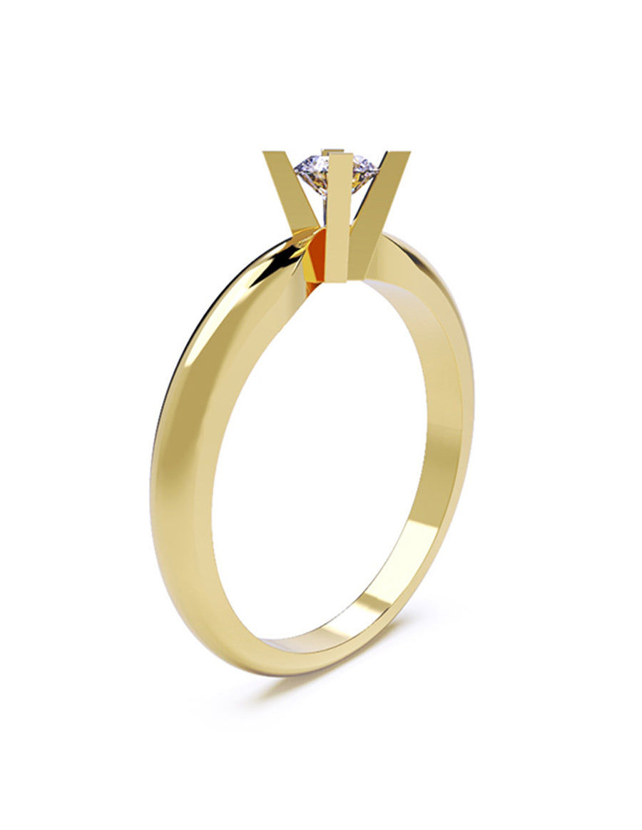 ANILLO DE ORO CON CIRCONIA