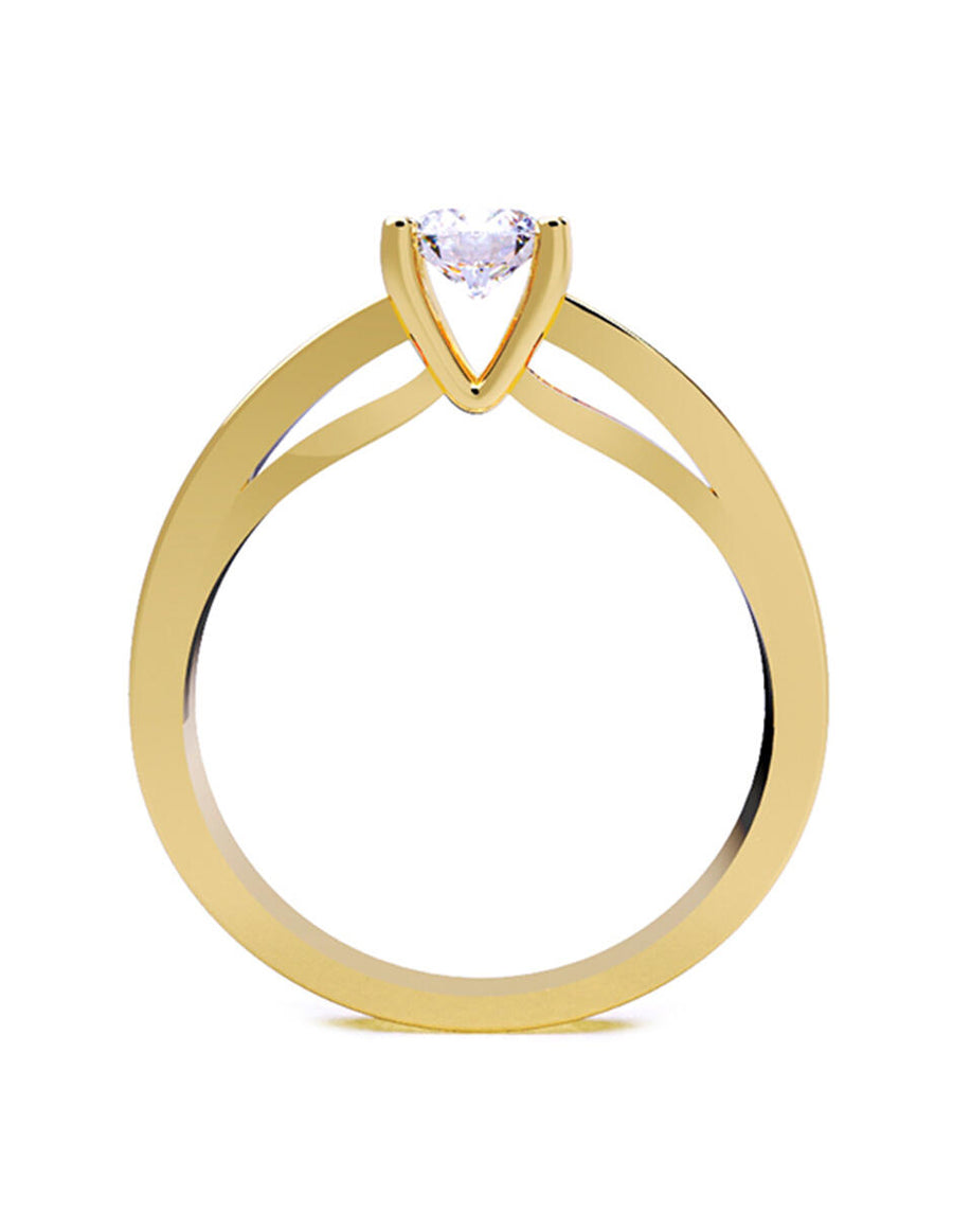 ANILLO DE ORO CON CIRCONIA