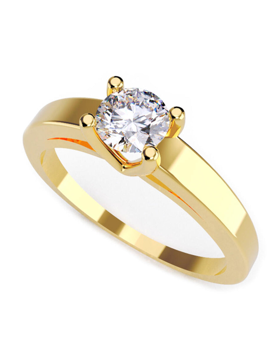 ANILLO DE ORO CON CIRCONIA