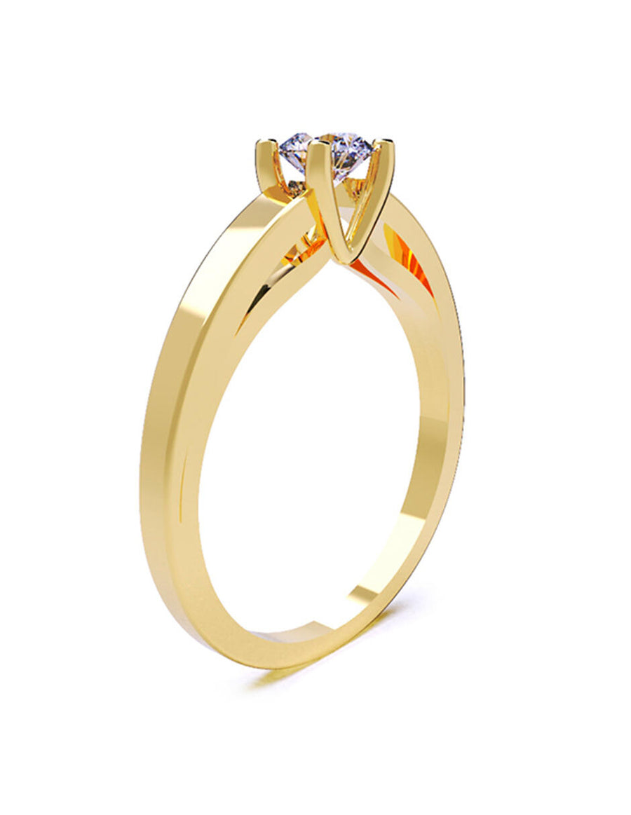 ANILLO DE ORO CON CIRCONIA