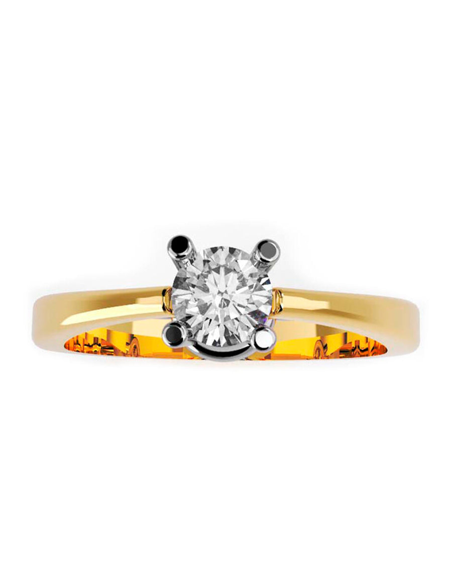 ANILLO DE ORO CON CIRCONIA