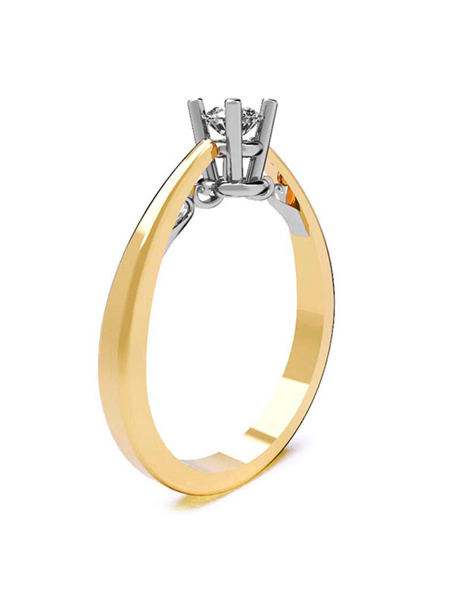 ANILLO DE ORO CON CIRCONIA