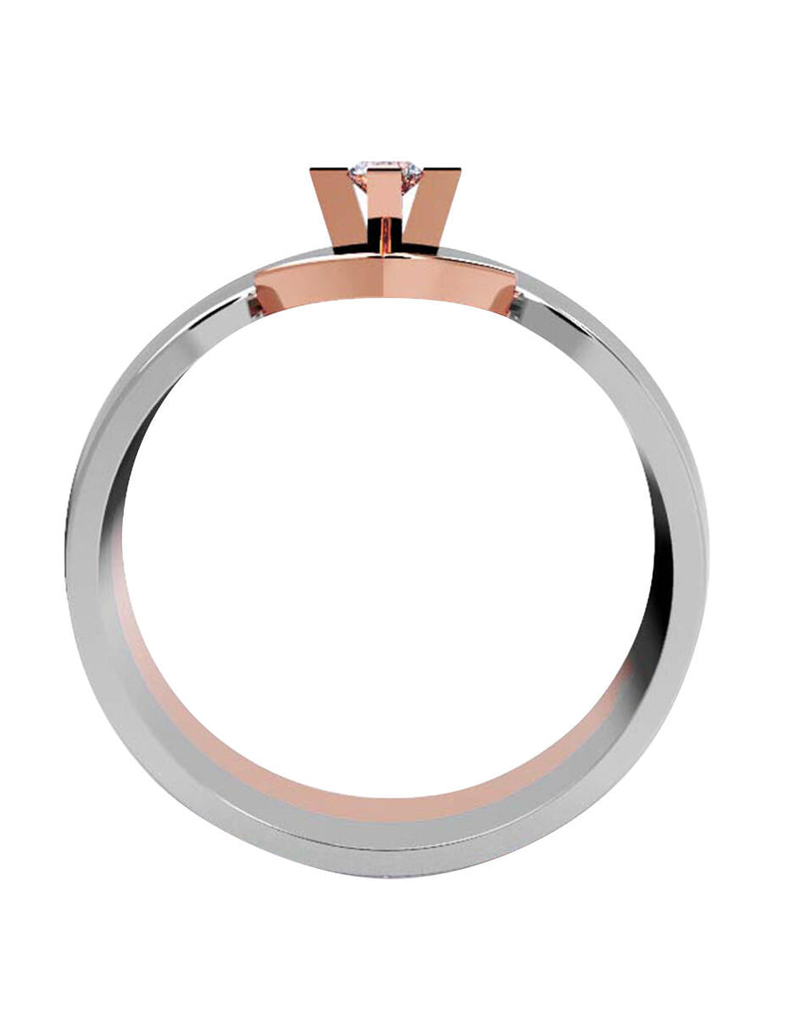 ANILLO DE ORO CON CIRCONIA