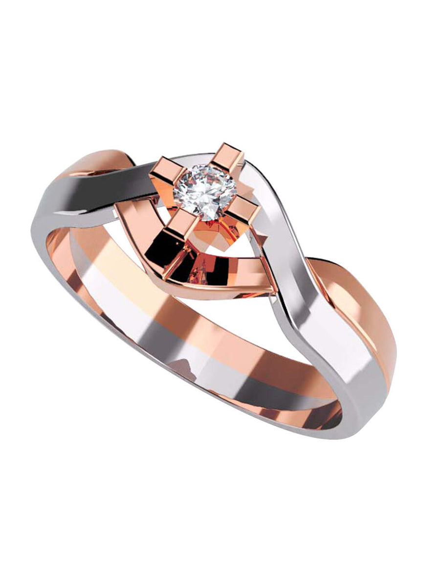 ANILLO DE ORO CON CIRCONIA