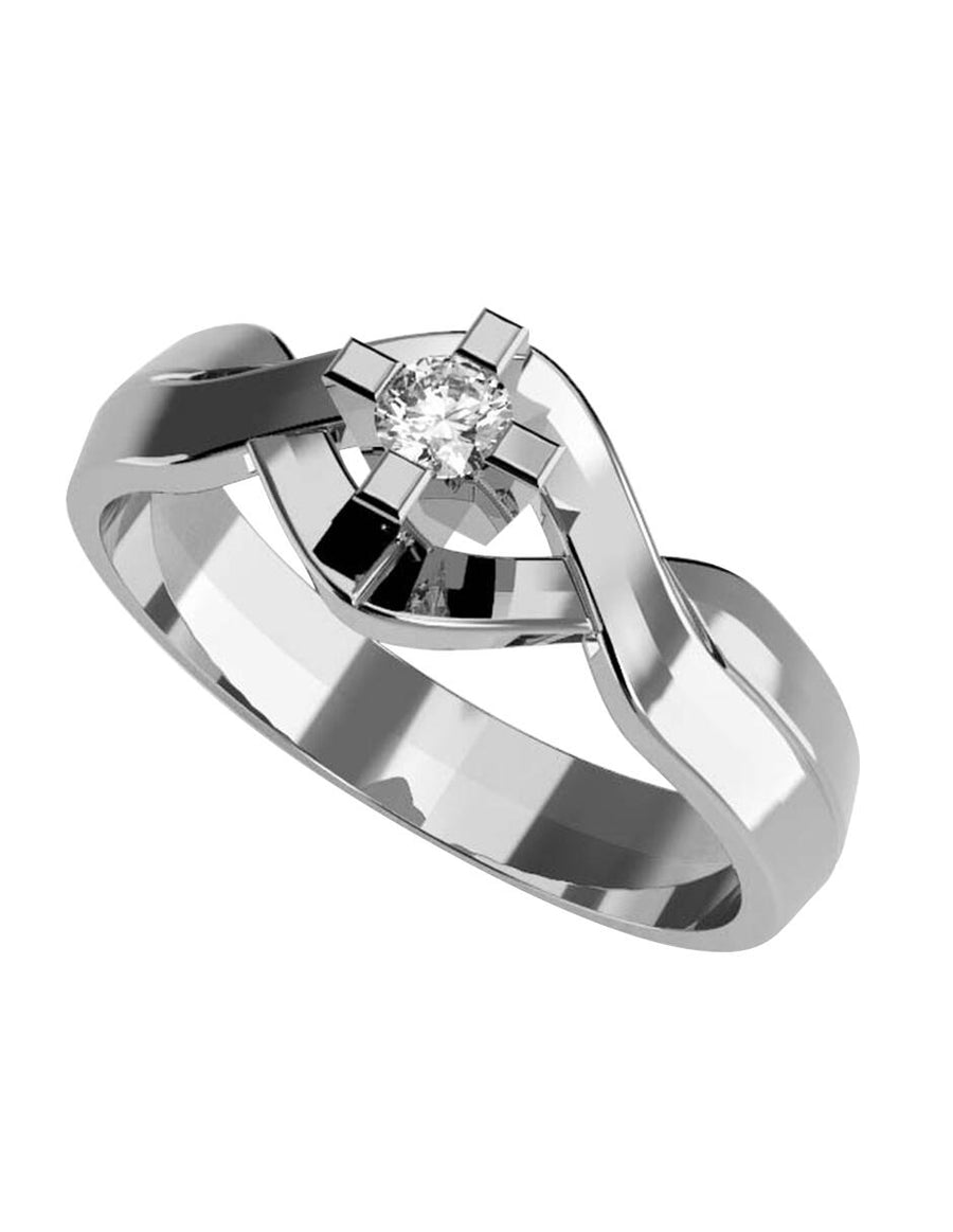 ANILLO DE ORO CON CIRCONIA