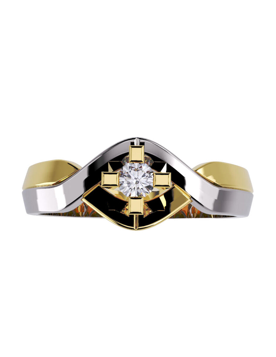 ANILLO DE ORO CON CIRCONIA