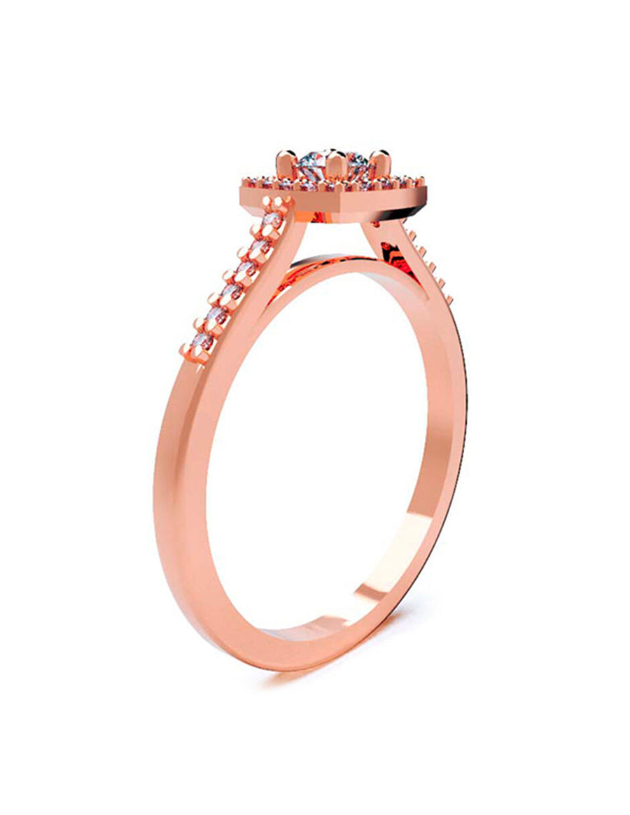 ANILLO DE ORO CON CIRCONIA