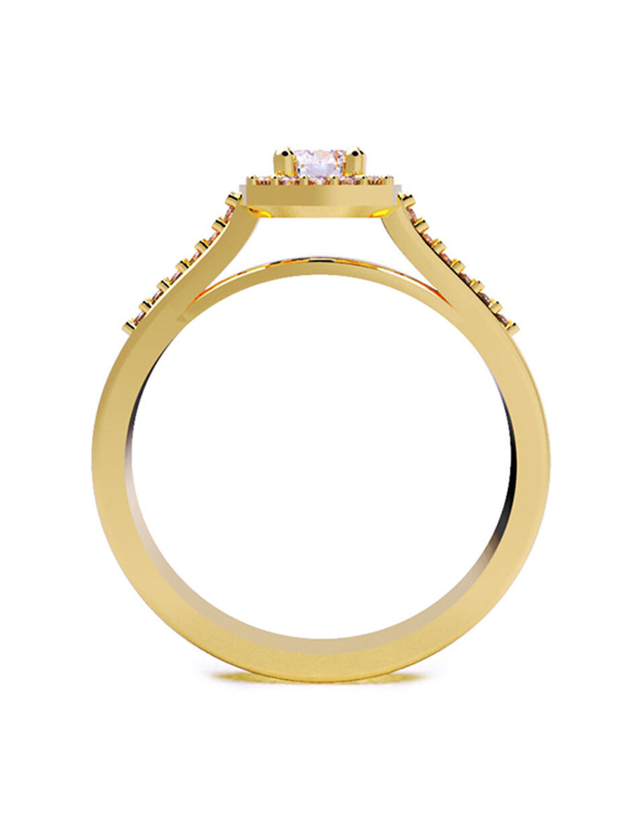 ANILLO DE ORO CON CIRCONIA