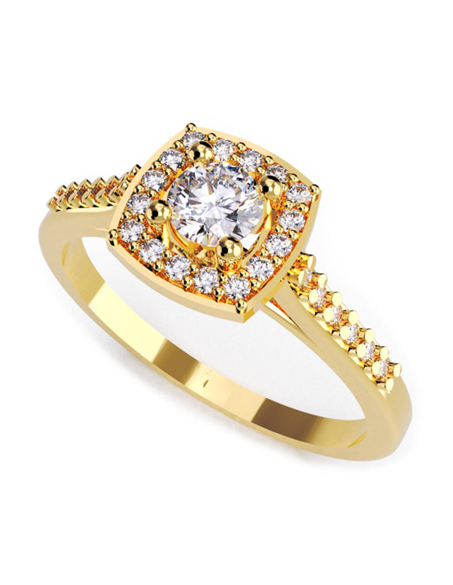 ANILLO DE ORO CON CIRCONIA